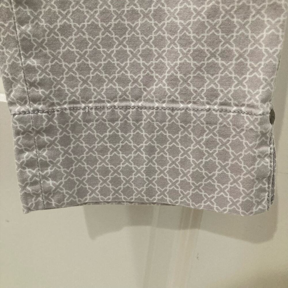 Anthropologie Idra Lilac Patterned Cropped Pants Size 6 - Picture 5 of 12
